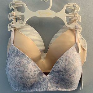 NWT Jessica Simpson Wireless Bra 3-Pack 36C Comfort T-Shirt Bras Multicolor
